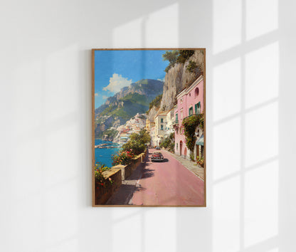 Amalfi Coast Vintage Art
