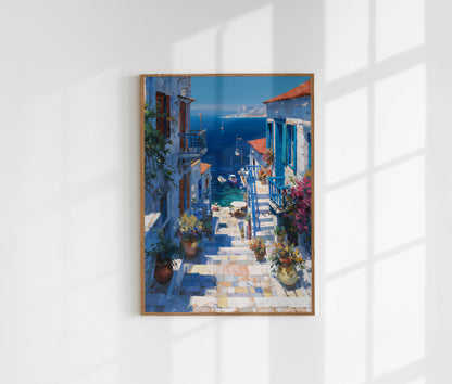 European Coastal Village Art