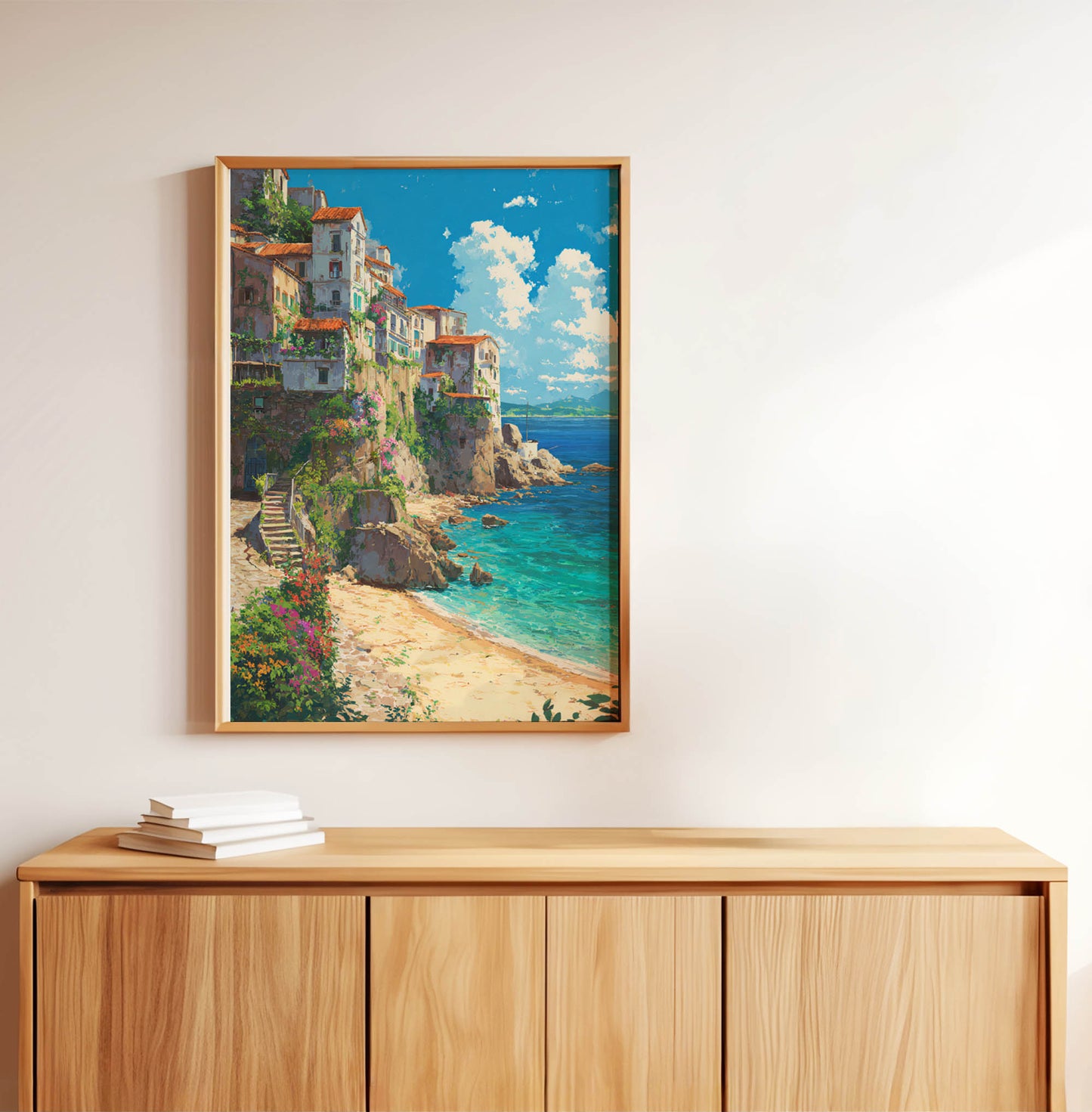 Coastal Village Beach Art