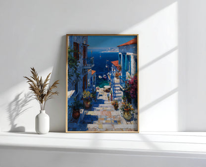 European Coastal Village Art