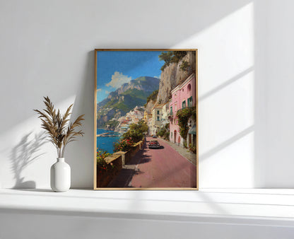 Amalfi Coast Vintage Art
