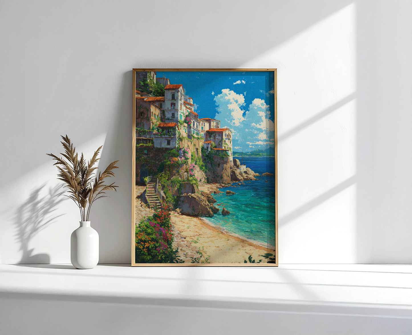 Coastal Village Beach Art