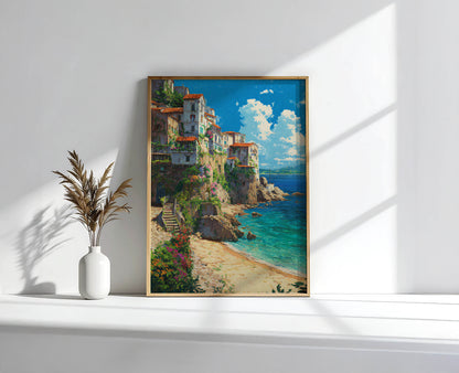 Coastal Village Beach Art