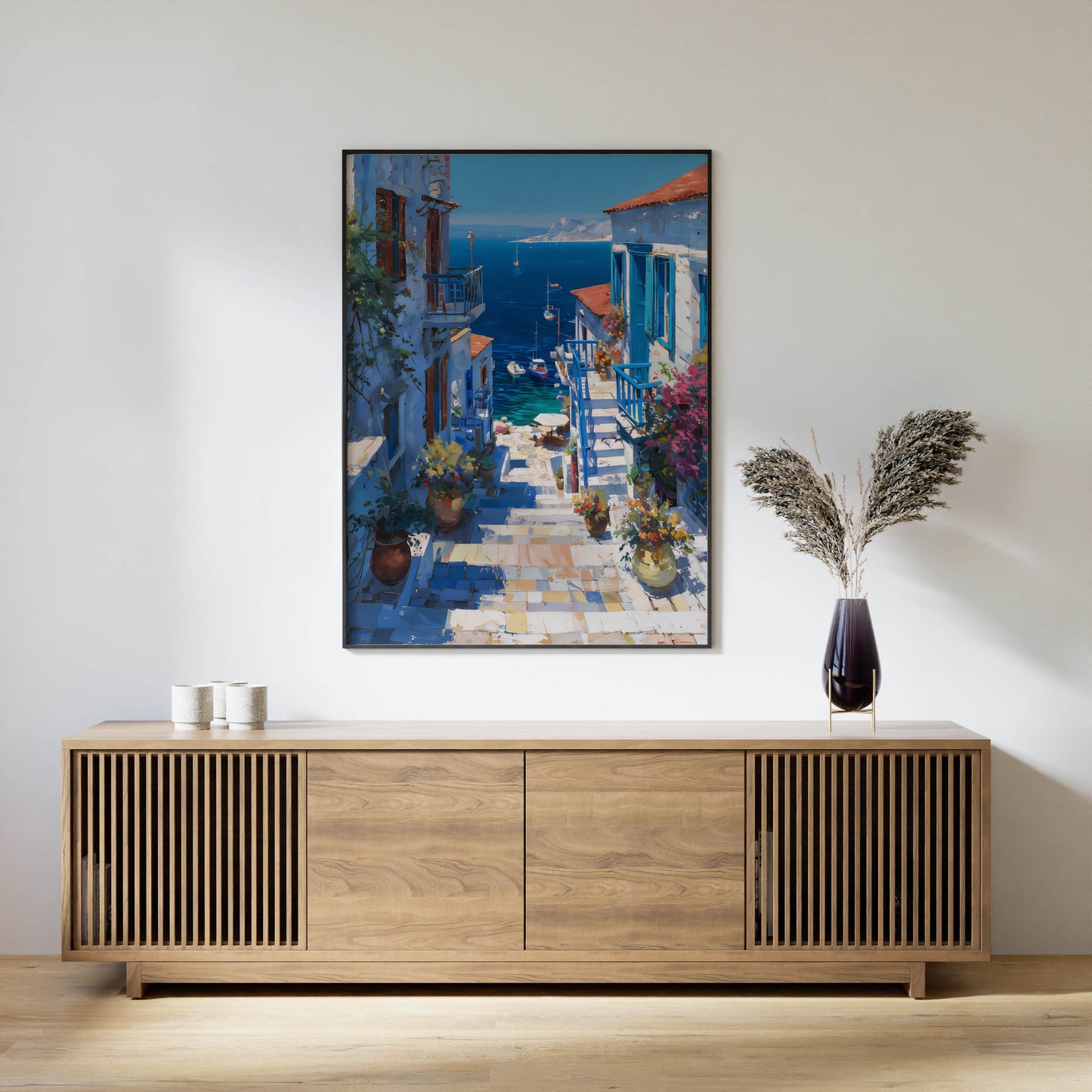 European Coastal Village Art