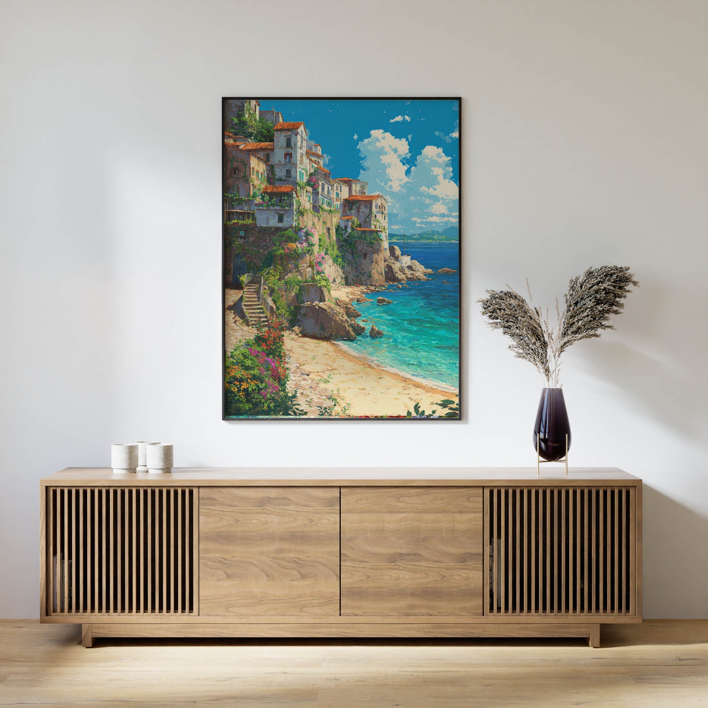 Coastal Village Beach Art