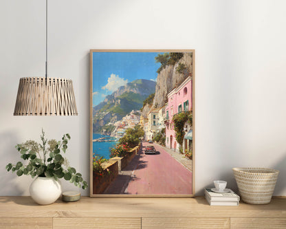Amalfi Coast Vintage Art